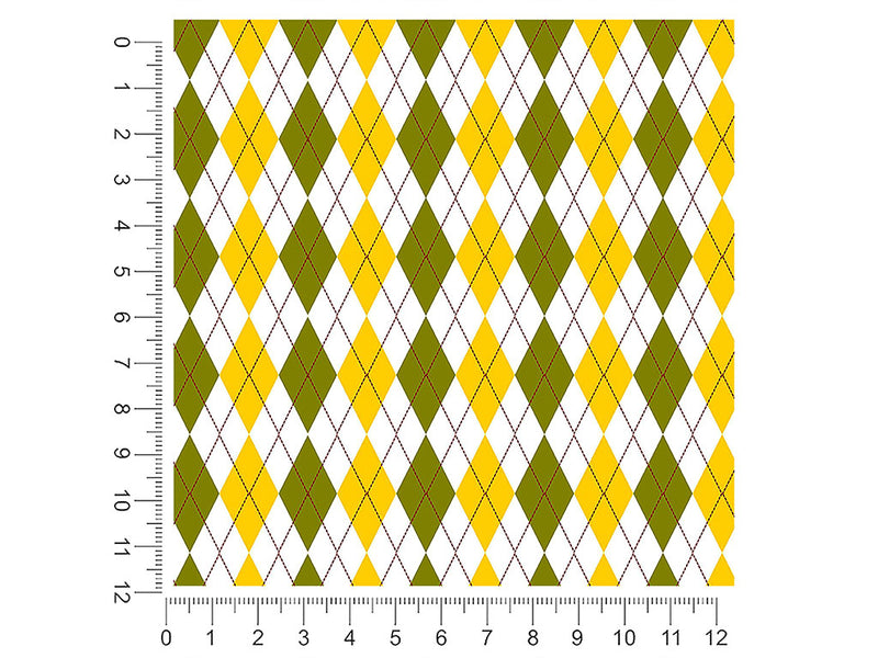 fallen leaves argyle 1ft x 1ft Craft Sheets