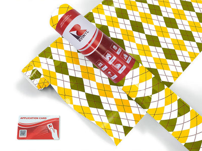 fallen leaves argyle Craft Vinyl Roll