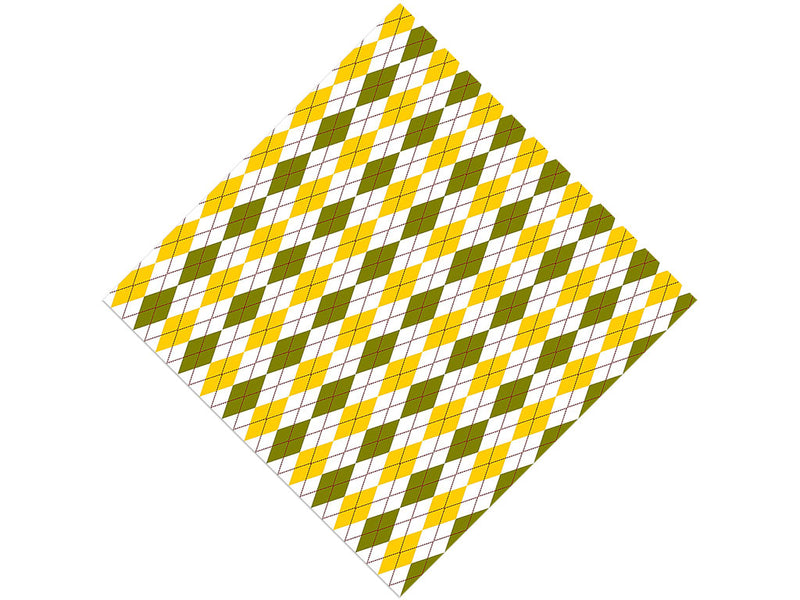 Fallen Leaves Argyle Vinyl Wrap Pattern