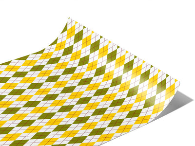 Fallen Leaves Argyle Vinyl Wraps~Rwraps Series 914 Digitally Printed Vinyl Wrap~0