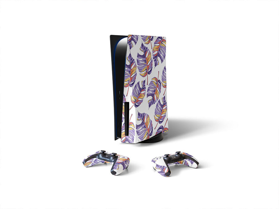 falling hawthorn floral Sony PS5 DIY Skin