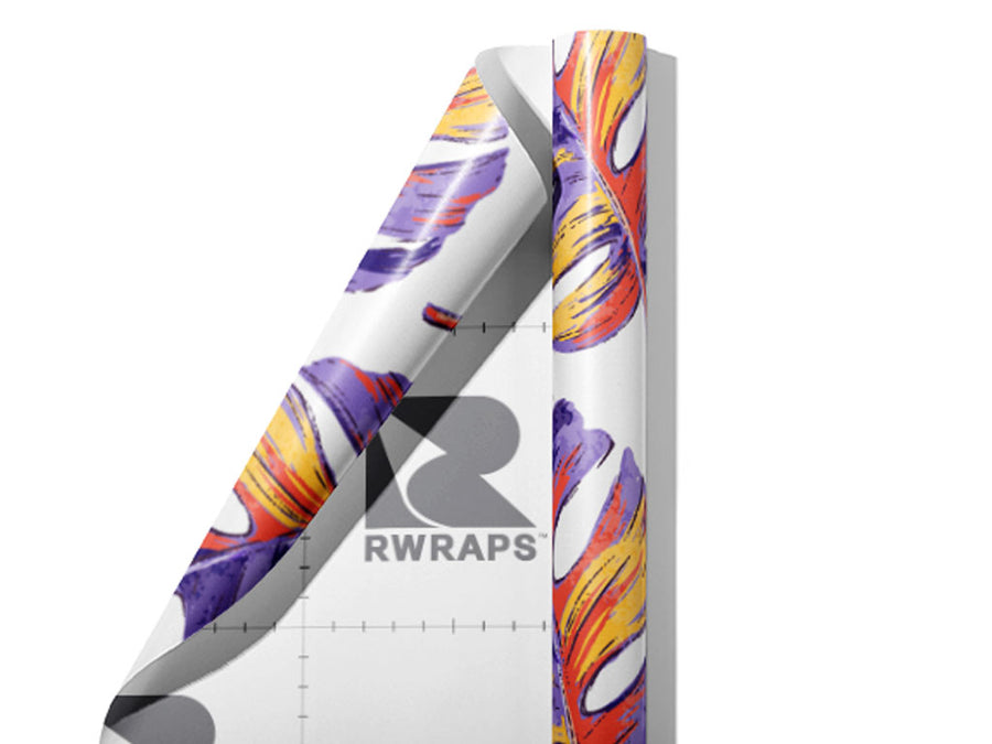 Falling Hawthorn Floral Wrap Film Sheets~Rwraps Series 914 Falling Hawthorn Floral Scrolled Sheet~3