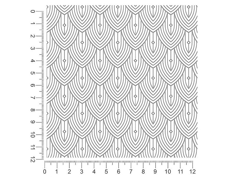 falling scales art deco 1ft x 1ft Craft Sheets