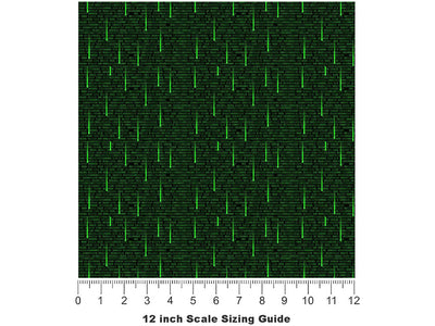 Falling Stars Technology Vinyl Film Pattern Size 12 inch Scale~Rwraps Falling Stars Technology Sizing Chart~3