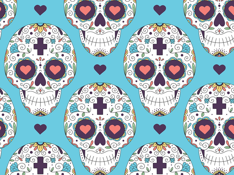 Familial Love Day of the Dead Vinyl Wrap Pattern~Rwraps Series 914 Digitally Printed Vinyl Wrap~0