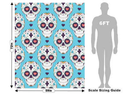 Familial Love Day of the Dead Vehicle Wrap Scale~Rwraps Series 914 Familial Love Day of the Dead Measurements~1