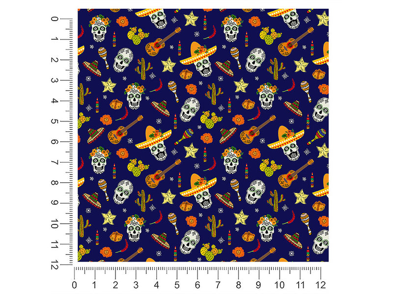 family fiesta day of the dead 1ft x 1ft Craft Sheets