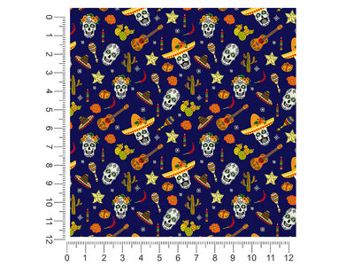 family fiesta day of the dead 1ft x 1ft Craft Sheets