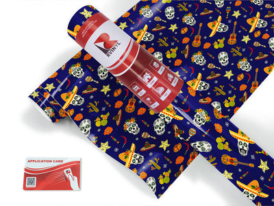 family fiesta day of the dead Craft Vinyl Roll
