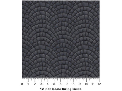 Fan  Brick Vinyl Film Pattern Size 12 inch Scale~Rwraps Fan  Brick Sizing Chart~3