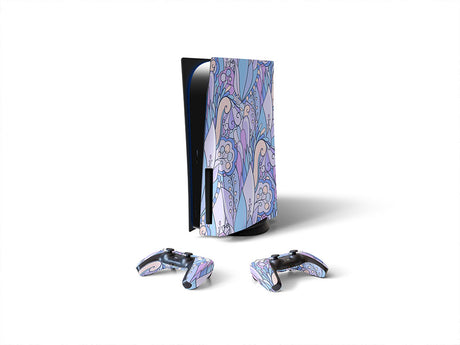 fanciful flight floral Sony PS5 DIY Skin
