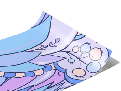 Fanciful Flight Floral Vinyl Wraps~Rwraps Series 914 Digitally Printed Vinyl Wrap~0
