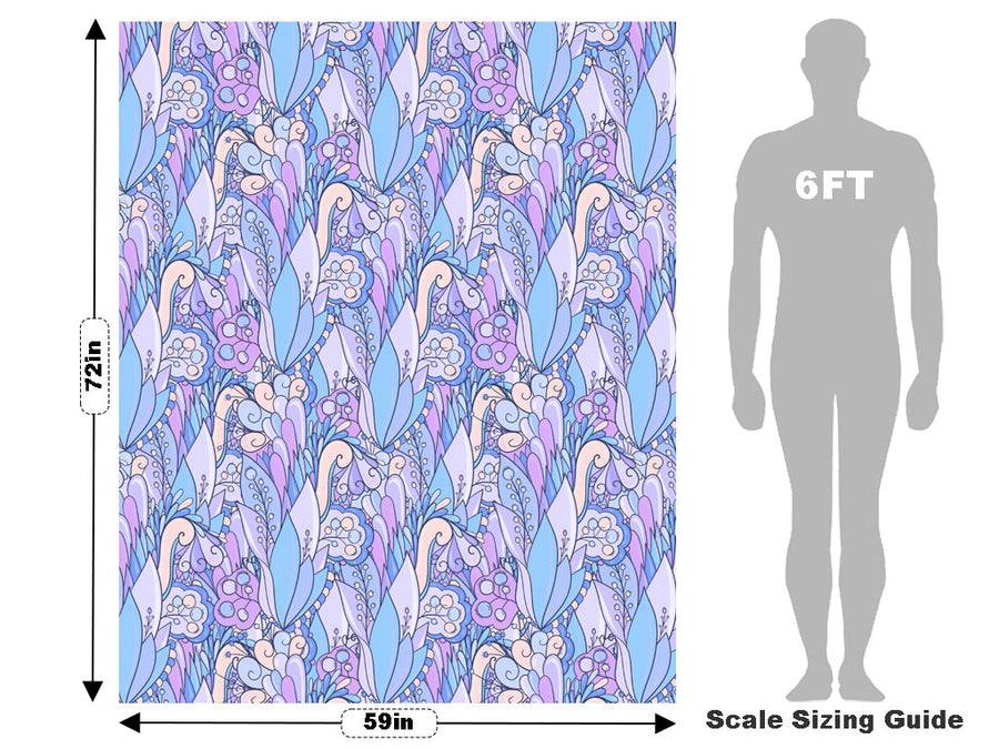 Fanciful Flight Floral Vehicle Wrap Scale~Rwraps Series 914 Fanciful Flight Floral Measurements~1
