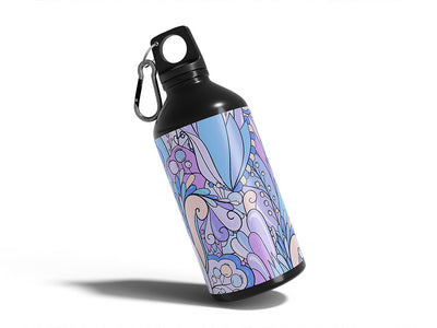 fanciful flight floral Water Bottle DIY Stickers