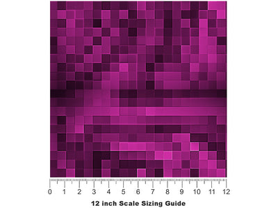 Fandango Tango Pixel Vinyl Film Pattern Size 12 inch Scale~Rwraps Fandango Tango Pixel Sizing Chart~2