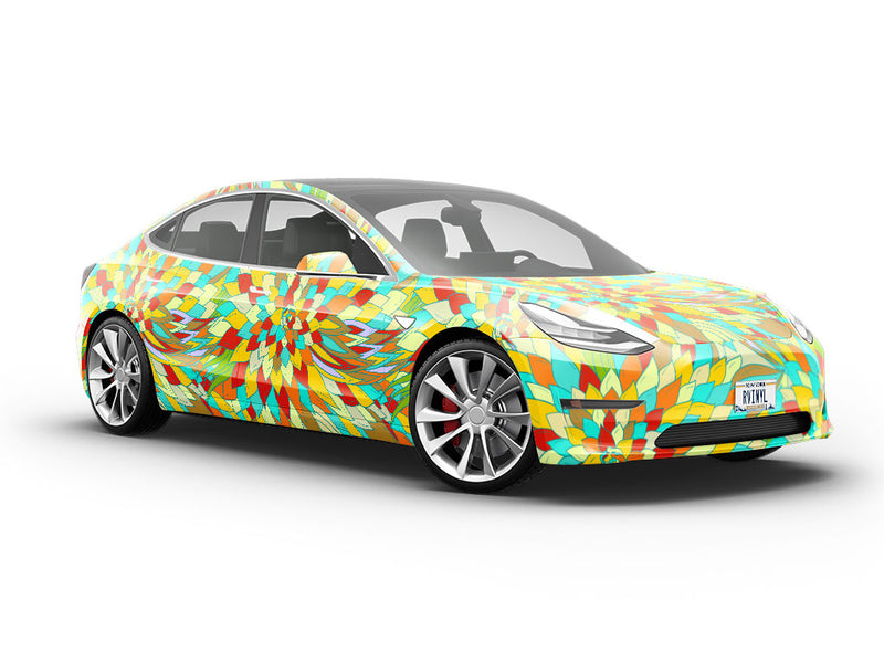 Fantastical Fanfare Floral Vehicle Vinyl Wrap