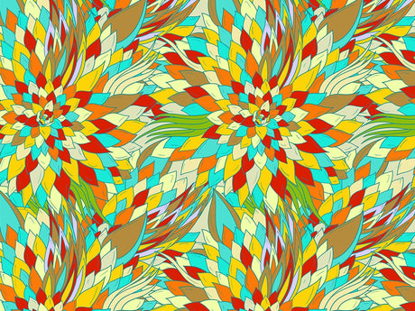 Fantastical Fanfare Floral Vinyl Wrap Pattern~Rwraps Series 914 Digitally Printed Vinyl Wrap~0