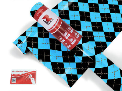 fantasy wash argyle Craft Vinyl Roll