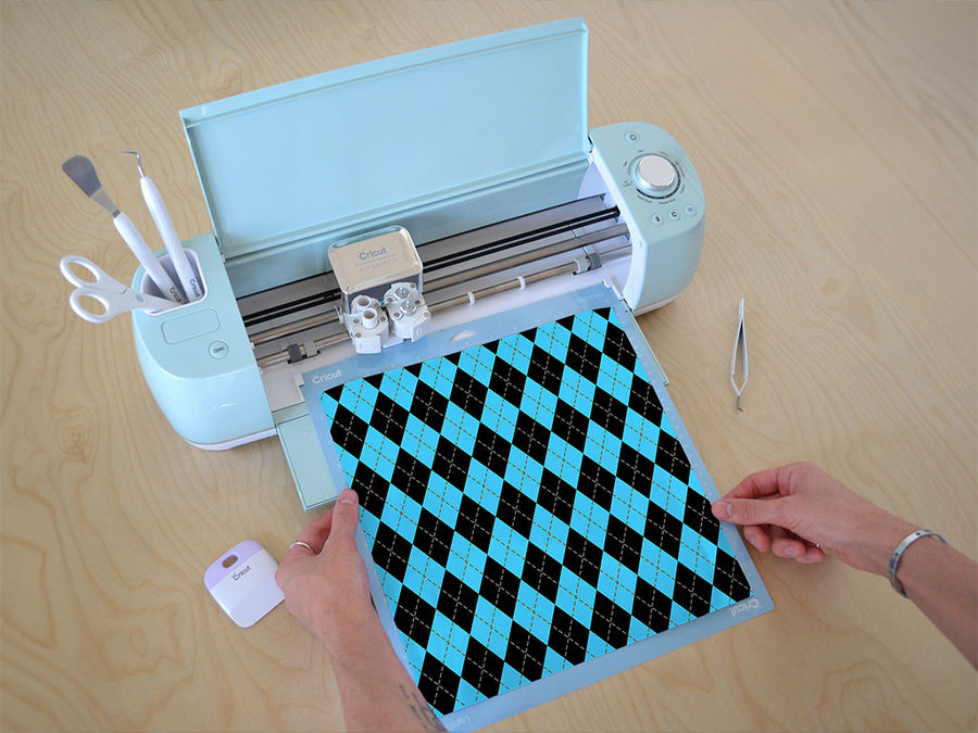 fantasy wash argyle Cricut Compatible Vinyl