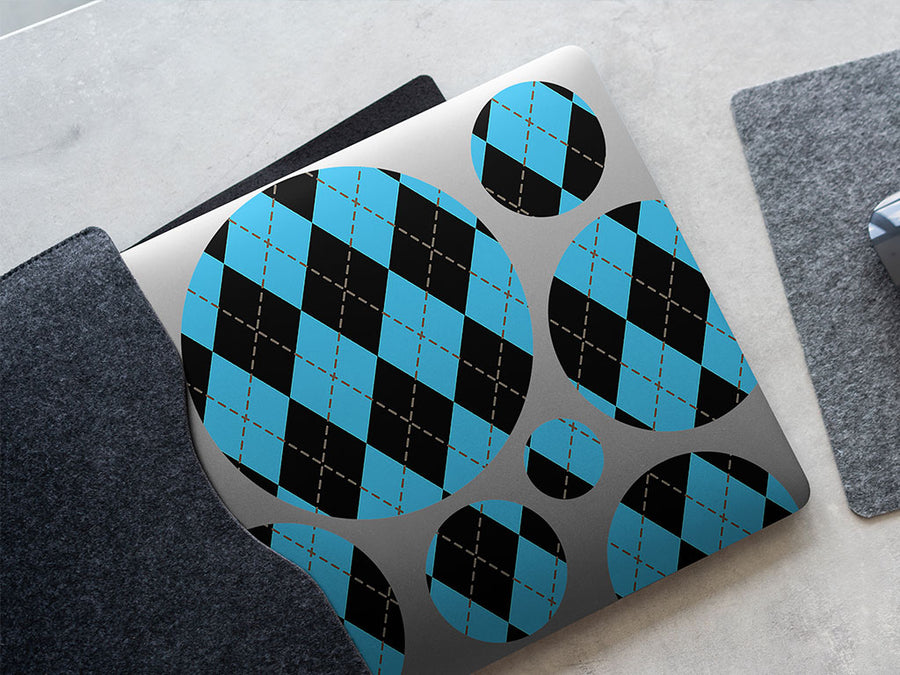 fantasy wash argyle DIY Laptop Stickers