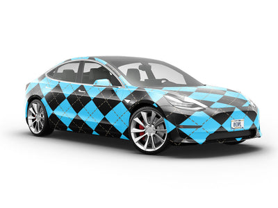 Fantasy Wash Argyle Vehicle Vinyl Wrap