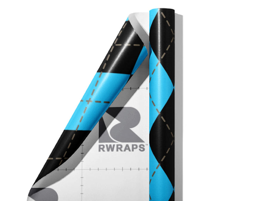 Fantasy Wash Argyle Wrap Film Sheets~Rwraps Series 914 Fantasy Wash Argyle Scrolled Sheet~3