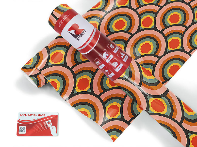far out retro Craft Vinyl Roll