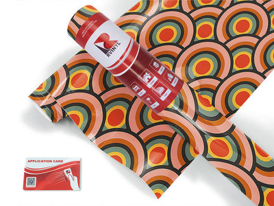 far out retro Craft Vinyl Roll