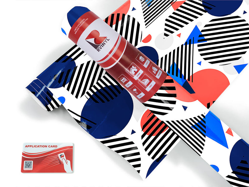 far out abstract geometric Craft Vinyl Roll