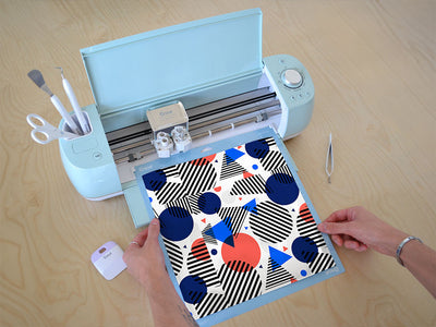 far out abstract geometric Cricut Compatible Vinyl