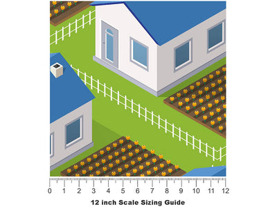 Farming Grains Cityscape Vinyl Film Pattern Size 12 inch Scale~Rwraps Farming Grains Cityscape Sizing Chart~3