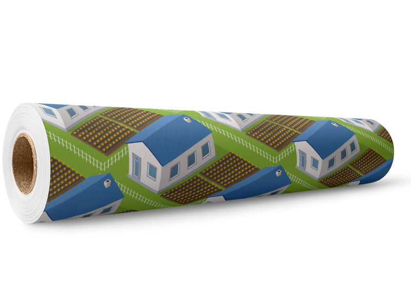 Farming Grains Cityscape Wrap Film Wholesale Roll~Rwraps Series 914 Digitally Printed Vinyl Roll~5