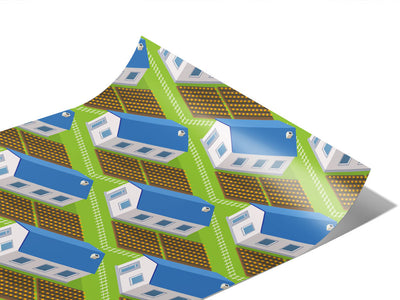 Farming Grains Cityscape Vinyl Wraps~Rwraps Series 914 Digitally Printed Vinyl Wrap~1