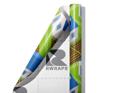 Farming Grains Cityscape Wrap Film Sheets~Rwraps Series 914 Farming Grains Cityscape Scrolled Sheet~4