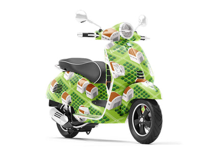 Farming Veggies Cityscape Vespa Scooter Wrap Film