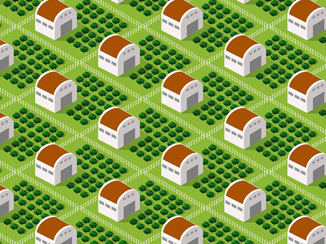 Farming Veggies Cityscape Vinyl Wrap Pattern~Rwraps Series 914 Digitally Printed Vinyl Wrap~0