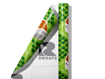 Farming Veggies Cityscape Wrap Film Sheets~Rwraps Series 914 Farming Veggies Cityscape Scrolled Sheet~4