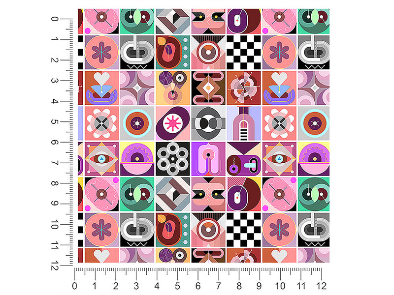 fascination combination mosaic 1ft x 1ft Craft Sheets