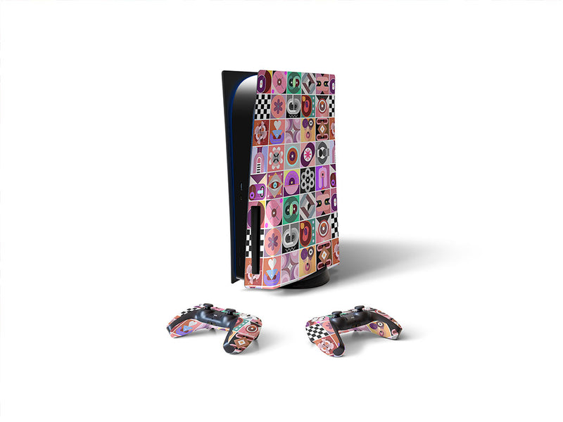 fascination combination mosaic Sony PS5 DIY Skin