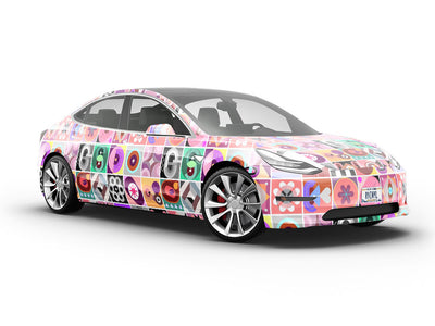 Fascination Combination Mosaic Vehicle Vinyl Wrap