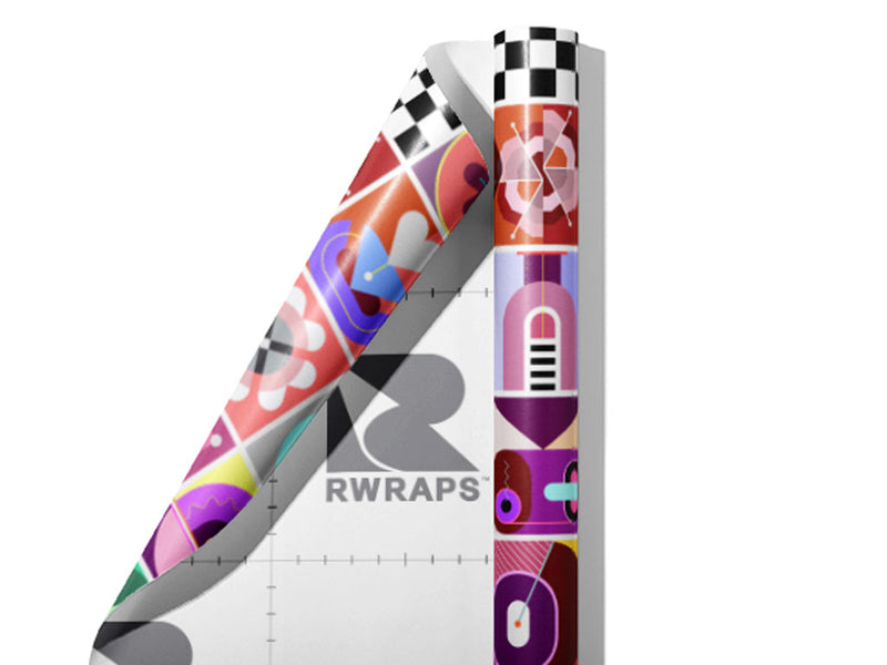 Fascination Combination Mosaic Wrap Film Sheets~Rwraps Series 914 Fascination Combination Mosaic Scrolled Sheet~3