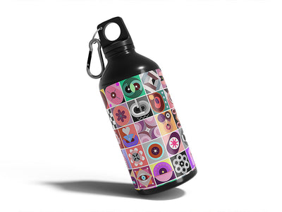 fascination combination mosaic Water Bottle DIY Stickers