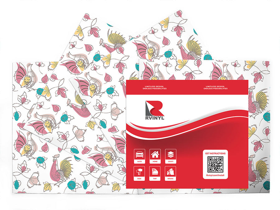 fashionable fellas bird Craft Vinyl Sheet Pack