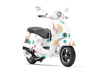 Fashionable Fellas Birds Vespa Scooter Wrap Film