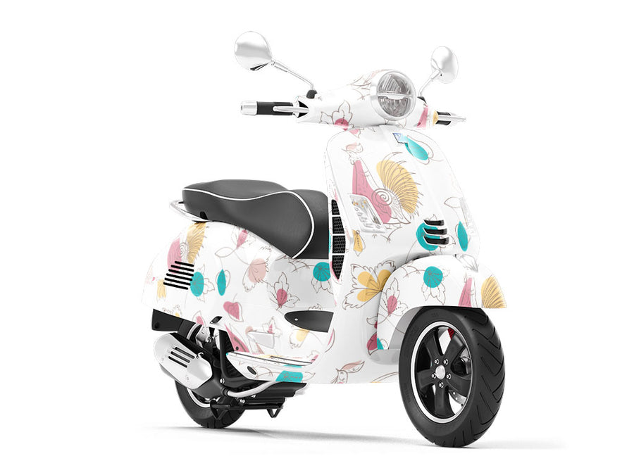 Fashionable Fellas Birds Vespa Scooter Wrap Film