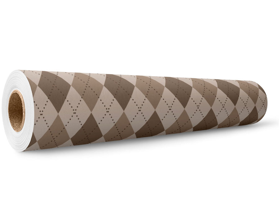 Fashionable Grandpa Argyle Wrap Film Wholesale Roll~Rwraps Series 914 Digitally Printed Vinyl Roll~5