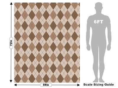 Fashionable Grandpa Argyle Vehicle Wrap Scale~Rwraps Series 914 Fashionable Grandpa Argyle Measurements~1