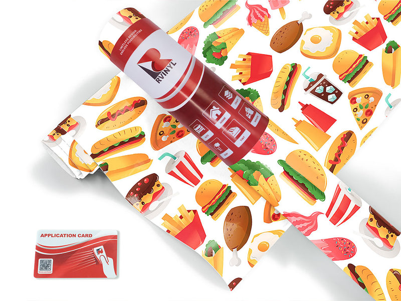 fast food  Craft Vinyl Roll