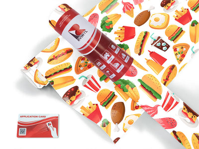 fast food  Craft Vinyl Roll