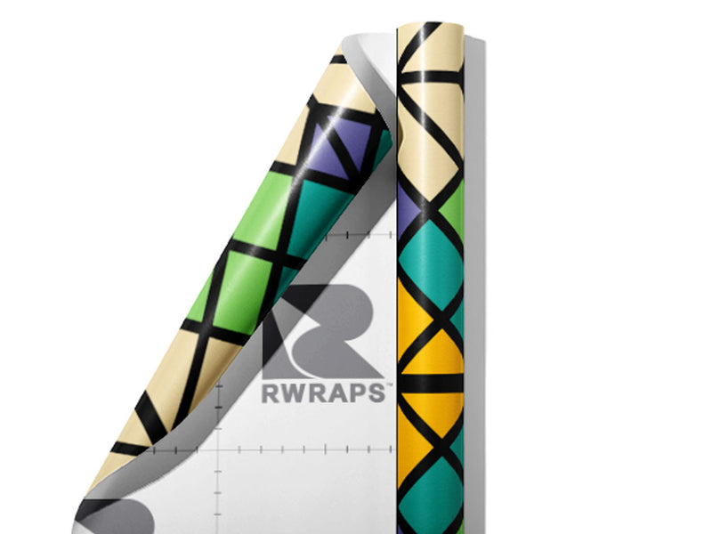 Father Chill Retro Wrap Film Sheets~Rwraps Series 914 Father Chill Retro Scrolled Sheet~3